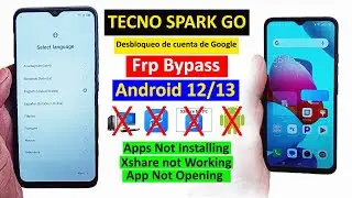 TECNO BF7 FRP BYPASS ANDROID 12/13 | Desvío de FRP Tecno Spark Go 2023 | Nuevo truco (2024)