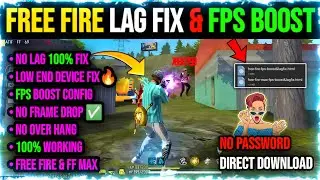 Free fire Lag Fix New Html Config | Fix Lag in Ff Max | How To Fix Lag + Boost FPS Config