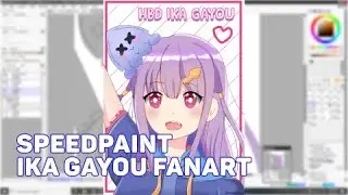 【Speedpaint】Gambar @ikagayou  [Vtuber Cumi-cumi lucu]