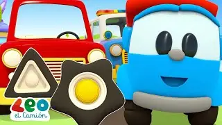 Leo el Pequeño Camión aprende las Formas en español - TV Para Niños