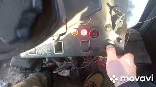 Запуск самодельного трактора в -19, неудача.