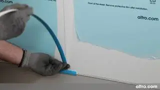 Altro Whiterock Installation 7: Fitting the sheet