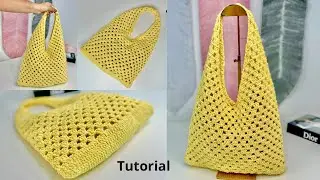Como fazer Bolsa de Croche para Iniciantes? Bolsa Aurora
