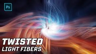 Abstract Twisted Light Fiber Effect Photoshop Tutorial
