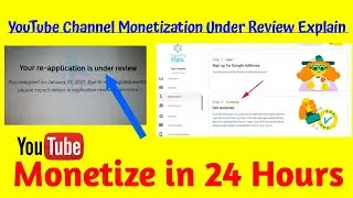 YouTube Channel Monetization Under Review Problem Solved | Monetize in 24 Hours | Faruk Tech