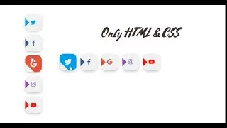 Amazing Social Media Icon With Hover Effect |  HTML & CSS | Code Effect