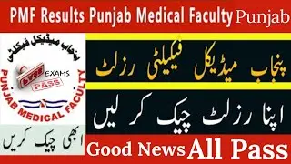 Punjab Medical Faculty Announced the Result date 2024| PMF All department Results date 2024|All Pass