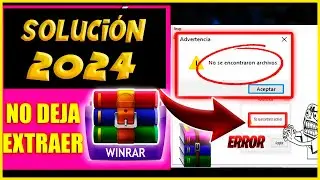 ❌ERROR AL DESCOMPRIMIR ARCHIVOS RAR WINRAR ✅SOLUCIÓN Definitiva💥