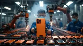 Inside the Apple Factory: How the Orange Titanium iPhone 17 Pro Max Is Made (Full Process)