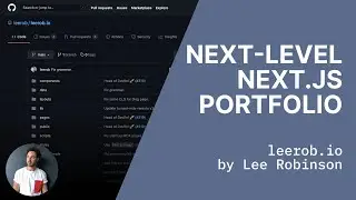 Your NEXT modern portfolio website with Next.js