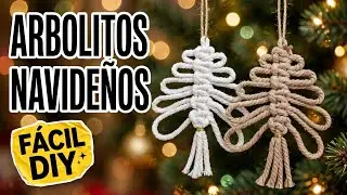 🎄Cómo hacer ADORNOS NAVIDEÑOS 🎄DIY ÁRBOL de NAVIDAD en Macramé.