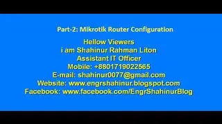 Part-2: Mikrotik Static Routing Configuration Step By Step