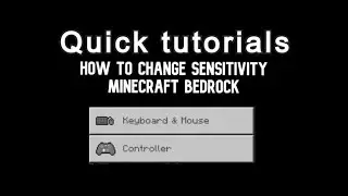 Quick tutorials : how to change sensitivity mc bedrock