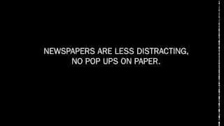Newsaper print version vs online
