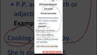 gerund and present participle