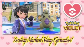 ✨Pokémon Violet: DESTINY MARKED SHINY LARVITAR + EVOLUTION TO TYRANITAR!✨