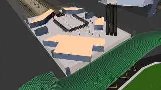 Transport Hub Simulation Model: Pedestrian and Traffic Simulation