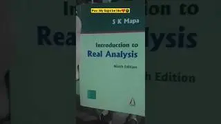 Everyone's Sajni is not the same🌚|| S.K.MAPA's, Introduction to Real Analysis,👍||