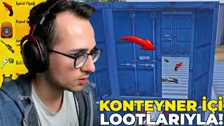 KONTEYNER İÇİ LOOTLARIYLA WIN ALMAK! (SAKATLANDIM😔) PUBG MOBILE
