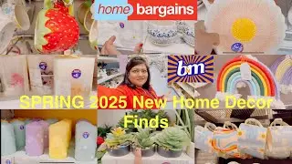 SPRING 2025 HOME DECOR FINDS WITH PRICE TAG IN B&M & HOMEBARGAIN #shopping #homebargains #bandm