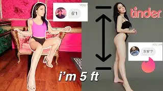 pranking men into thinking I'm 6 ft on TINDER (photography challenge)