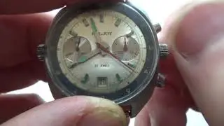 Poljot USSR Russian Soviet watch Chronograph 3133