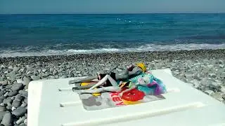 Нейтан и Сильвия отдыхают на море)