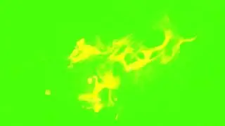 4K Green screen fire effect | fire