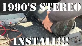 Old School 90's Car Stereo Install!!