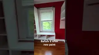 Some new paint in my new closet (dragon’s breath by Benjamin Moore)