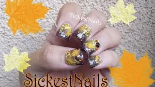 🍁 My Acrylic Fall Nails / Mis Uñas De Otoño: 🍂 🍁