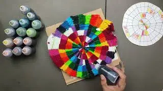 HOW TO TIE DYE RAINBOW GRADIENT GLITCH SPIRAL