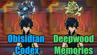 How Much Difference Between Obsidian Codex Vs Deepwood Memories For Kinich? || Genshin Impact