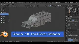 Modeling Land Rover Defender in Blender 2.80 beta, part 4