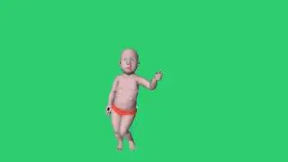 Green screen baby dancing #greenscreen #animation