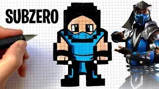 HOW TO DRAW SUBZERO ART FROM MORTAL KOMBAT