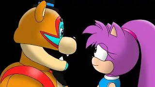Freddy Fazbear and Sparkle the Hedgehog - [Speed Paint]