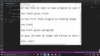 Html For Beginners in Hindi ||  how to Add image, heading , title, paragraph