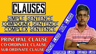CLAUSE |PRINCIPAL CLAUSE|CO-ORDINATE|SUB-ORDINATE| SIMPLE SENTENCE|COMPOUND SENTENCE|COMPLEX CLAUSE
