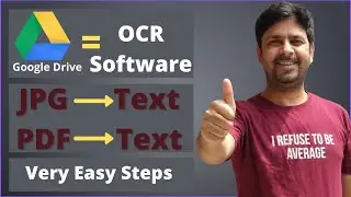Convert Image to Text With Google Drive | Pdf to Word| Extract Text from Image | Vinay Sharma