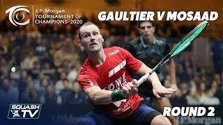 Squash: Gaultier v Mosaad - Extended Highlights - Tournament of Champions 2020 Rd 2