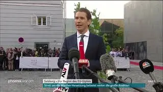 Sebastian Kurz zum EU-Gipfel der Staats- und Regierungschefs in Österreich am 20.09.18