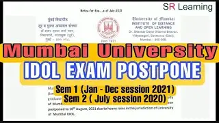 Exam postponed for all IDOL Students | IDOL Online exam update