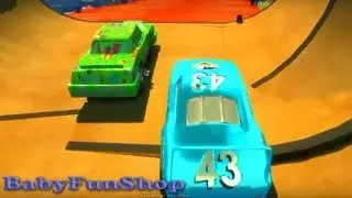 Disney pixar cars Dinoco King 43 Henry Making with Toby, James, Gordon