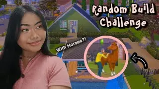 Building a green A-Frame House with Horses in The Sims 4 ?!!