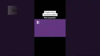 MCAT preparation #2024 # physics # Electrostatic #Entry test# mcqs
