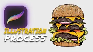 How I Procreate Food Drawings