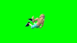 3D Green Screen Character surfer  Free 3d Explainer kit