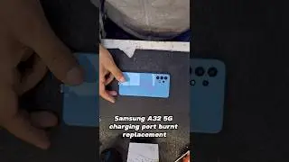 Watch us replace a burnt Samsung A32 5G charging port at Hugmie!  #samsungphone #chargingport