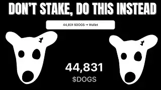 Don’t stake for $Dogs airdrop, instead do this